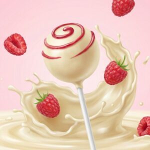 CakePop Chocolat blanc - Framboise